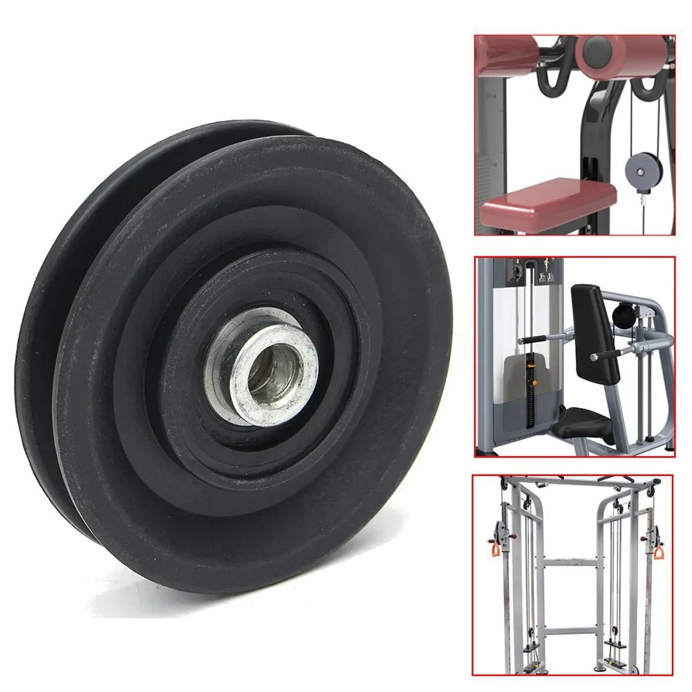 Universal 90mm Diameter Nylon Gym Bearing Pulley Wheel Cable Fitness Equipment Part 1PC Wearproof Pulley Wheel High Quality