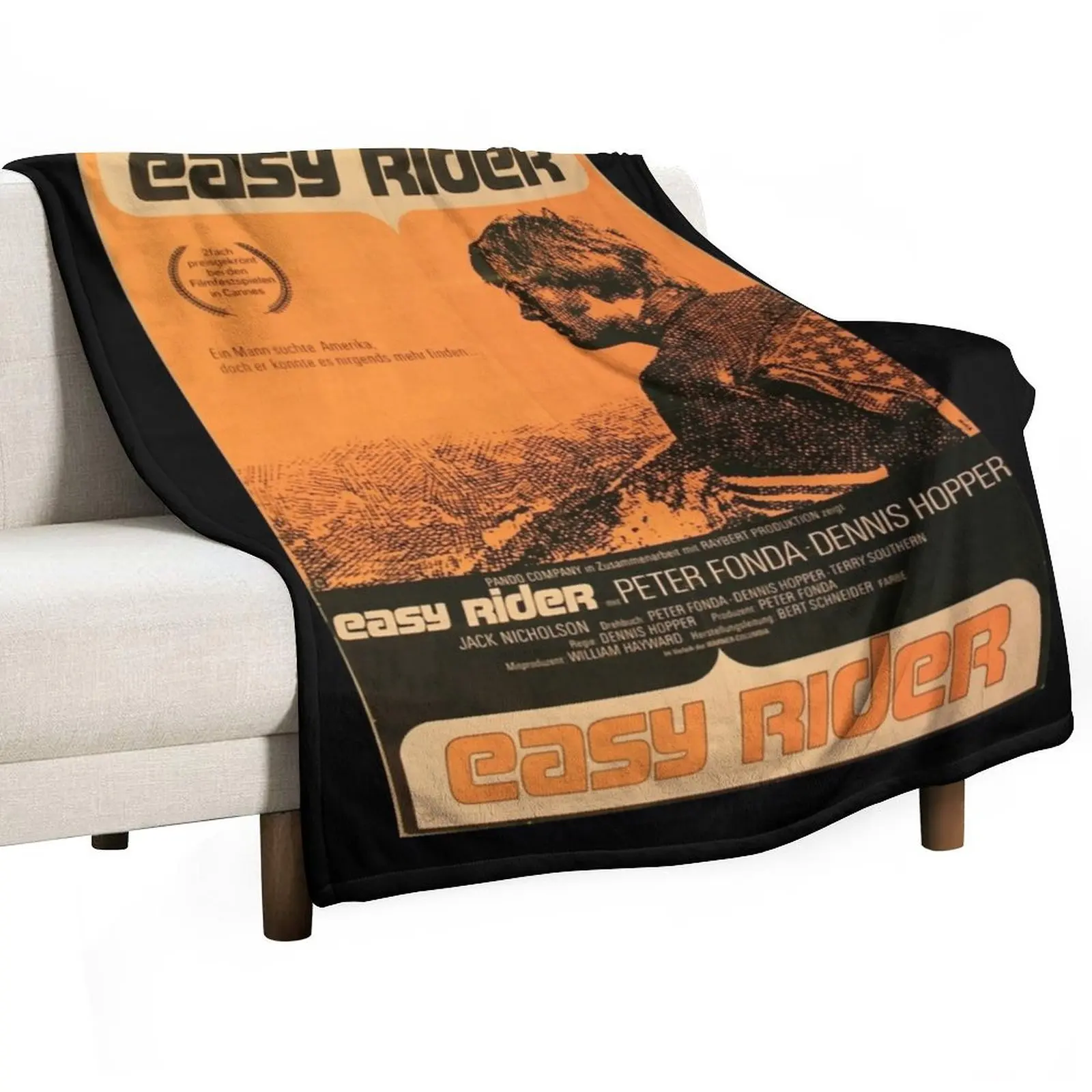 Easy Rider Dennis Gifts For Men Throw Blanket Fashion Sofas Thin Furry Soft Plush Plaid For Sofa Thin christmas gifts Blankets