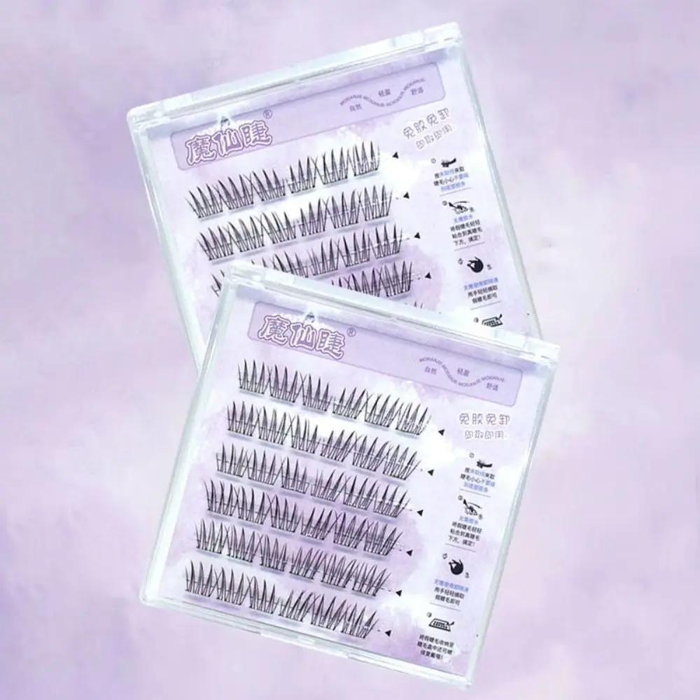 Zoete zelfklevende Lash Clusters DIY Make-Up Lijm Gratis Nep Wimpers Langdurige Herbruikbare Valse Wimper Clusters Make-Up Tool