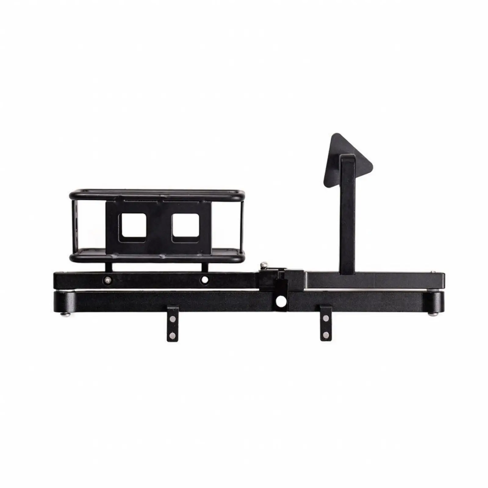 RC Crawler Car Accessories Metal Rear Bumper Rack for 1 10 Crawler Chassis with Petrol Can Holder Mount