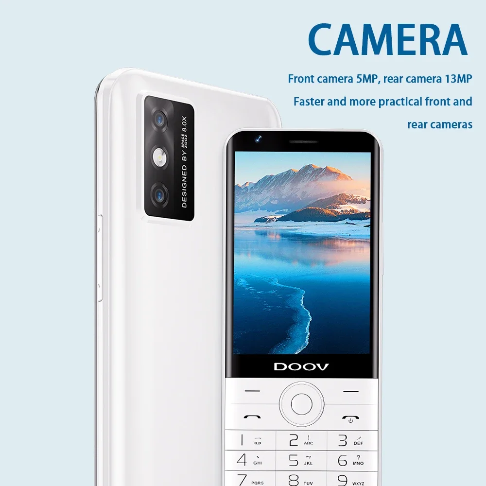 UNIWA DOOV R17 Pro 4G telefon komórkowy inteligentny ekran dotykowy Whatsapp Android 13 telefony z klawiaturą 3,54 "4 GB 64 GB 2300 mAh telefon komórkowy