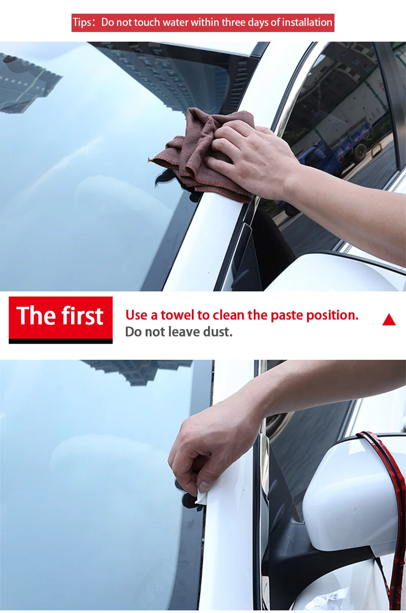 Auto T-förmiger Gummidichtungsstreifen 2M/4M Dach- & Windschutzscheiben-Kantendichtungsstreifen zur Reduzierung von Windgeräuschen Auto-Zubehör – Detail 9