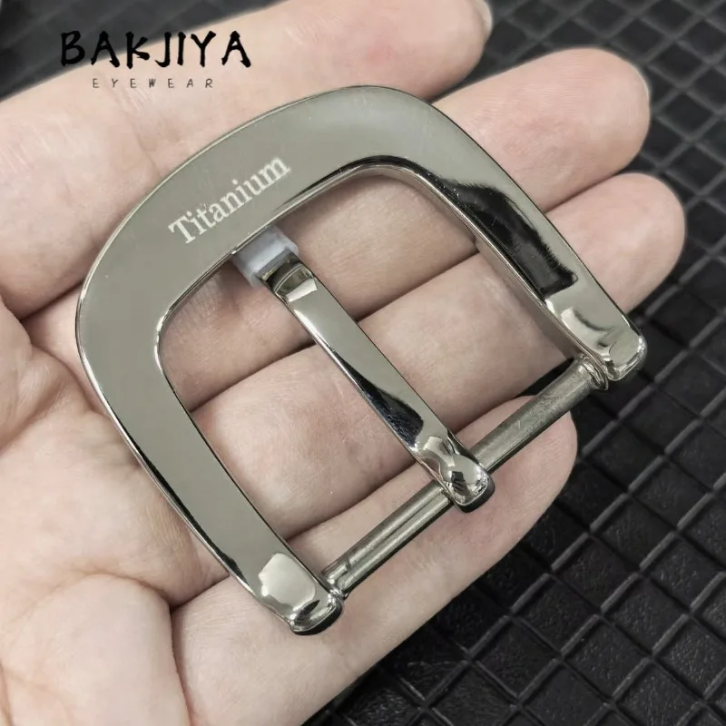 New Pure Titanium Belt Buckle Men's High-end Leisure Business Jeans Ultralight Titanium Pin Buckle Anti Allergy 35mm
