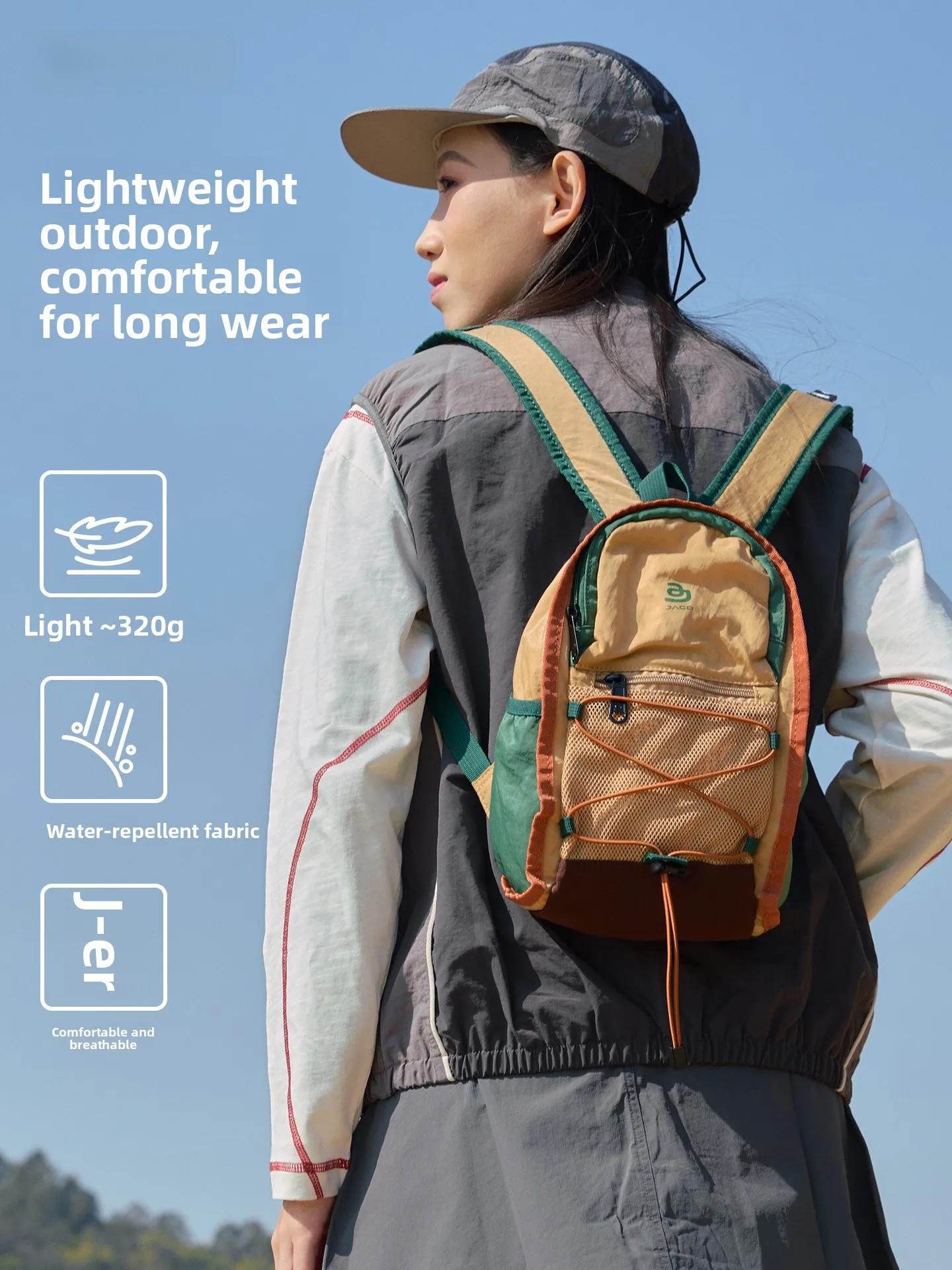 

Ultra-Lightweight NEAK Women's Backpack Climbing Bag Outdoor Hiking Backpack Lightweight Travel Bag with Padded Back System