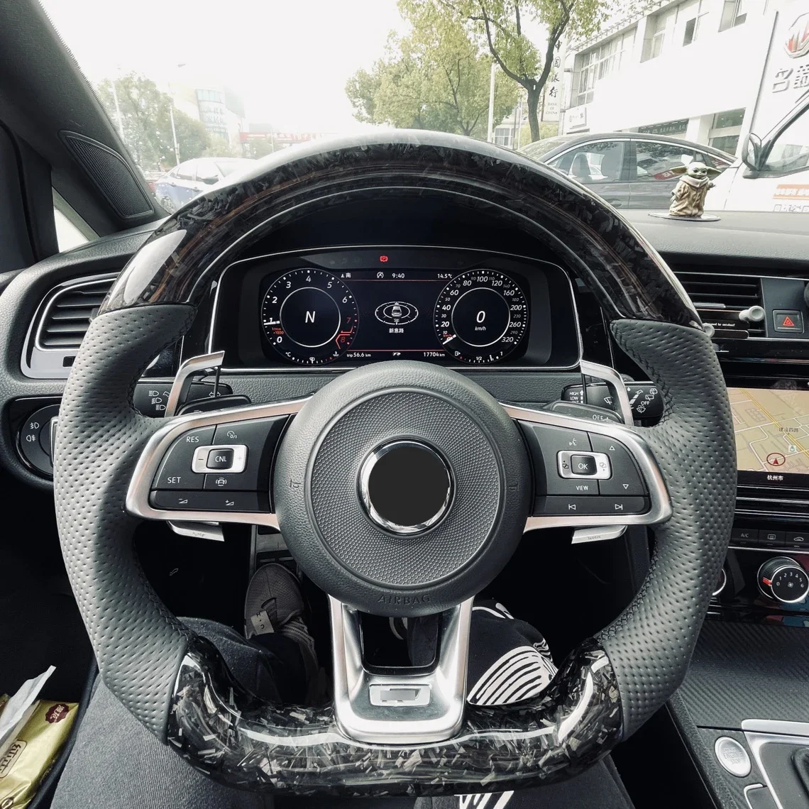 

Пользовательское полуперфорированное кожаное Кованое карбоновое Рулевое колесо для Volkswagen VW Golf 7R 5 6 7 8 R Jetta Mk6 Mk7 GTI Polo Passat CC