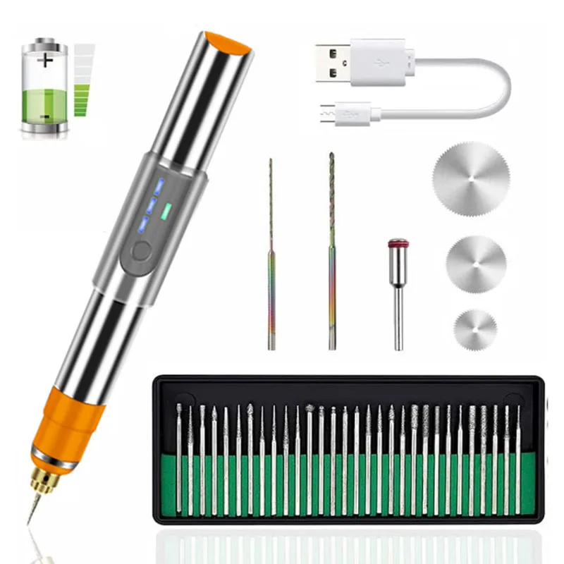 

Ручная электрическая шлифовальная машина, маленькая полировальная машина, многофункциональная полировальная ручка для резьбы по нефриту Бодхи, портативная мини-электрическая дрель