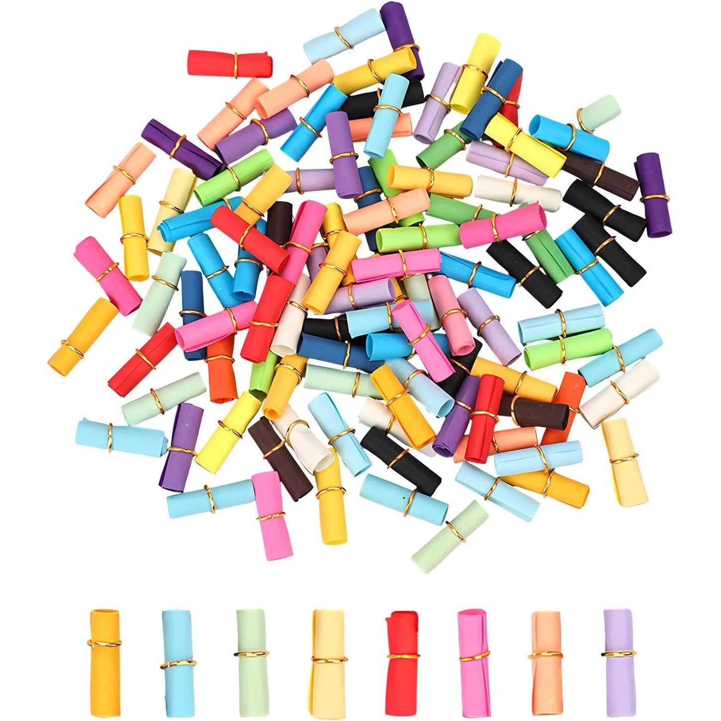 800PCS Colorful Wish Notes, Random Color Message Paper Slips for Raffle, Lottery Drawing, Blessing and Party Activities