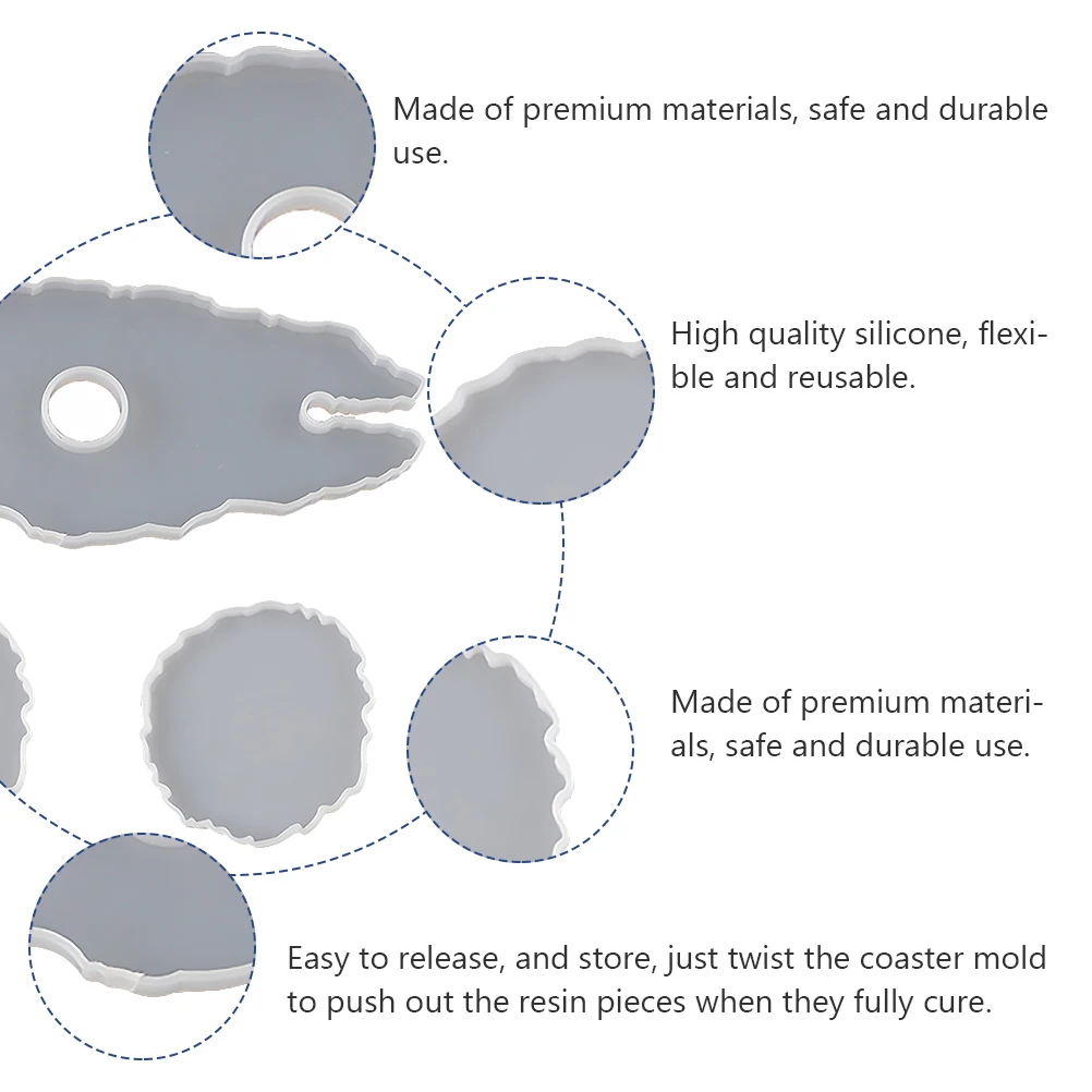 

Кристаллическая эпоксидная форма, стеклянный держатель, сделай сам, подставка, креативный стеклянный держатель, силиконовая форма, многоразовая, гибкая, легкосъемная, для хранения