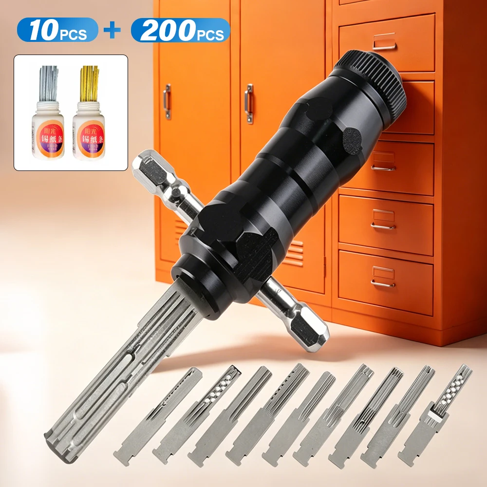 Professional Locking Set in Extreme Storm Style High Quality Schlosserwerkzeug-Kit with Foil for Locksmith Training and Practice
