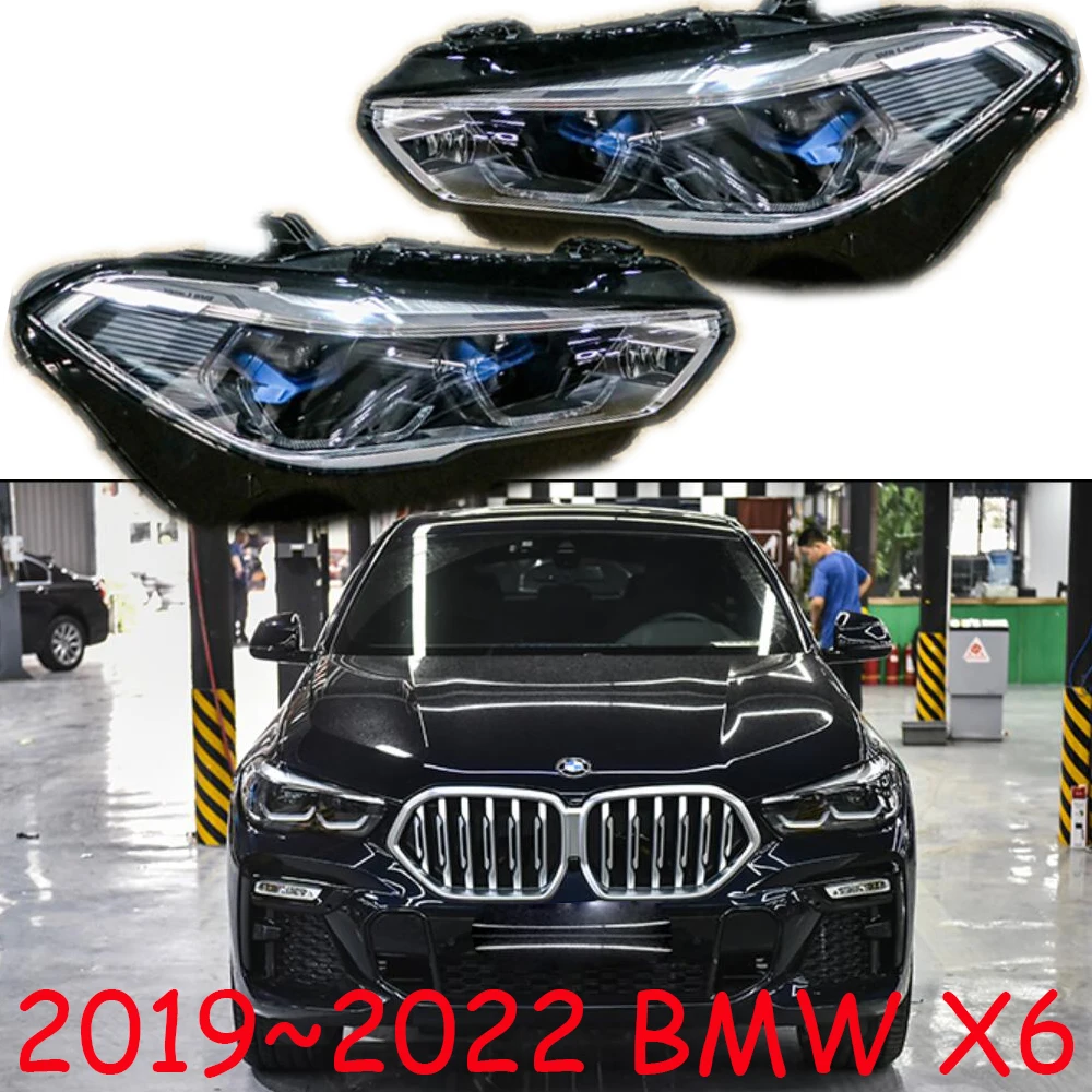 1pcs car bumper headlamp for BMW X6 headlight 2019~2022y car accessories ALL IN LED for BMW X6 fog light