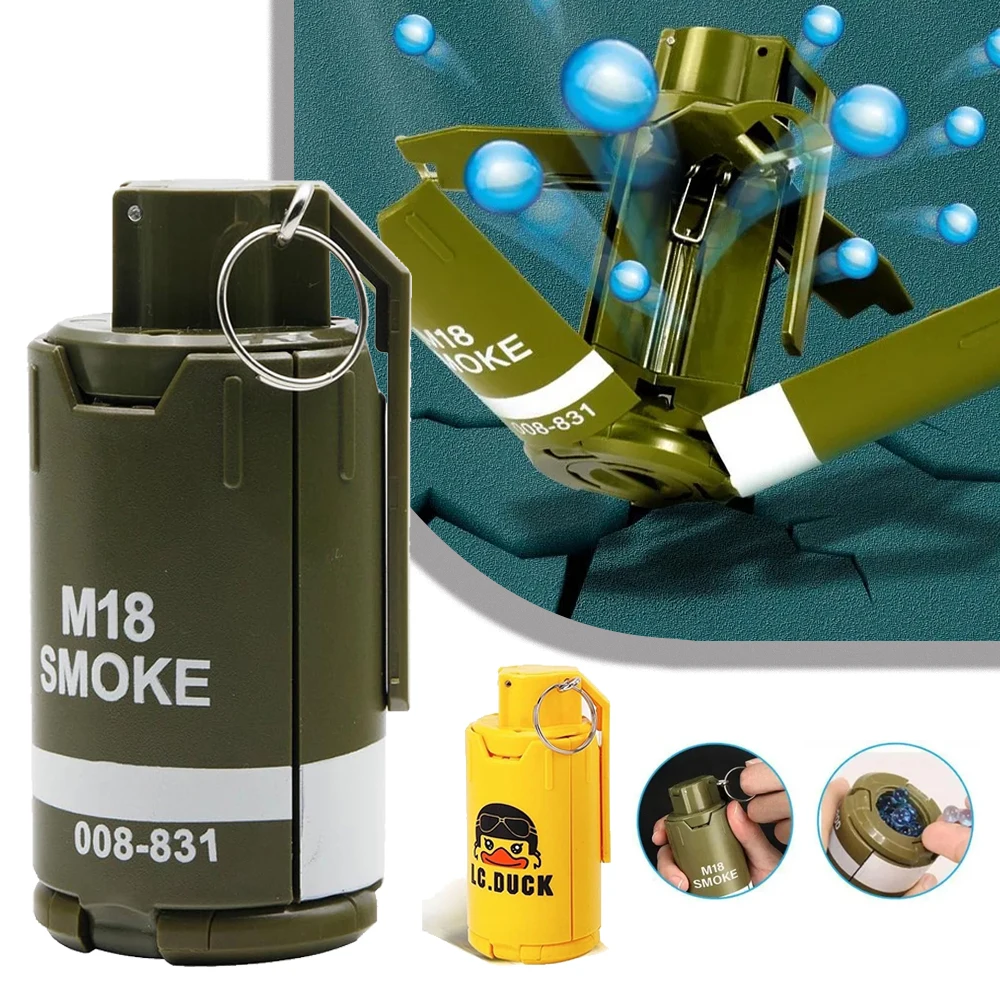 

Tactical Airsoft Grenades M18 Smoke Explosive Water Bomb Model Re-usable Water Gel Ball Paintball Toys Battle Game Outdoor Sport