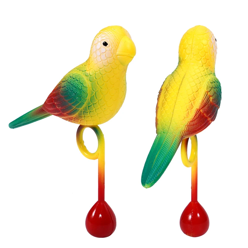 Con campana, juguete para loros decorado, jaula para pájaros, decoración, anillo de plástico colorido para pájaros, anillo de cadena, gancho redondo, columpio, jaula de escalada, juguete