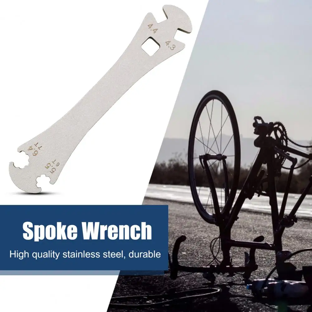 Spoke Adjustment Wrench High-quality Stainless Steel Cycling Spoke Wrench Rust Resistant Spoke Adjustment Wrench