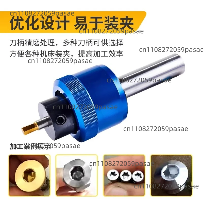 

Straight Shank 8.0mm Hexagonal Squareal CT08 Rotary Broach Punch Holder British System C16/C20/C22 1PC