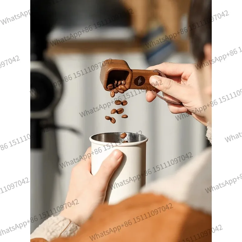For MHW-3 Bomber Jove Japanese vintage walnut short-handled coffee beans/powder spoon