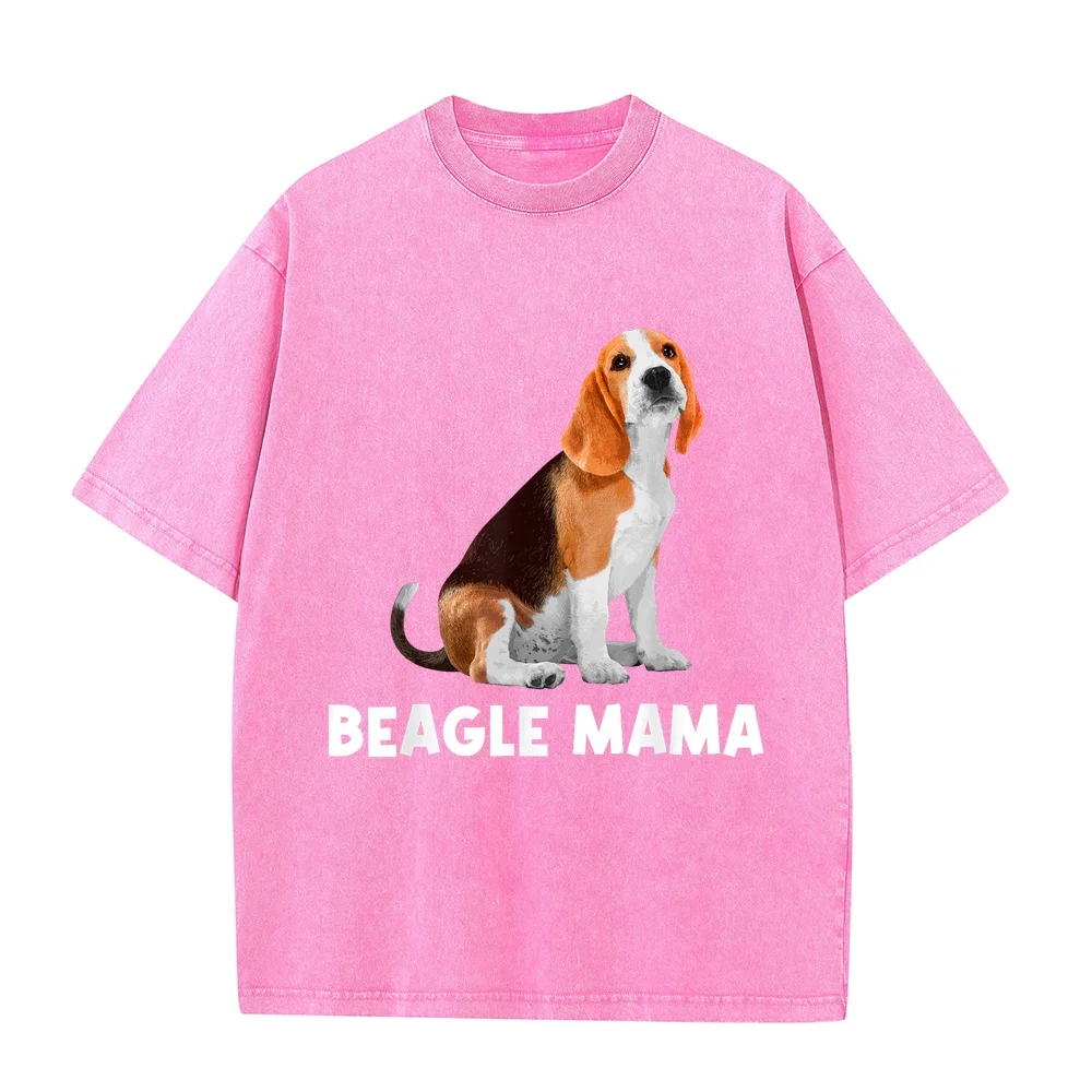 Beagle Gift Lover Dog Accessories & Stuff Women's Mama Art T-Shirt Black Small Classic Fit Short Sleeve Pull On 1 Count Korean