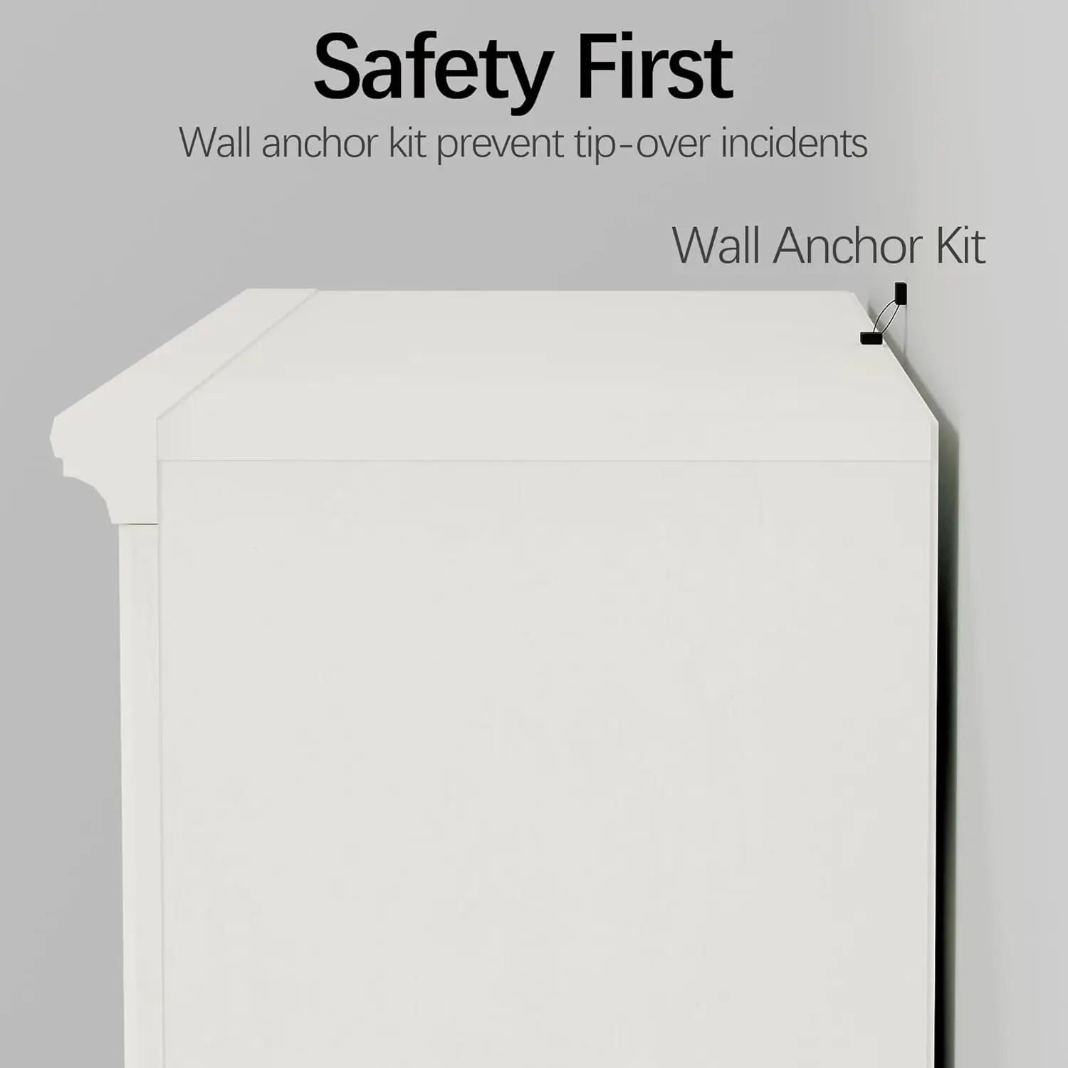 43인치 화이트 3단 바닥 책장, 33인치 넓은 개방형 수납 공간, 가정, 학교, 사무실용