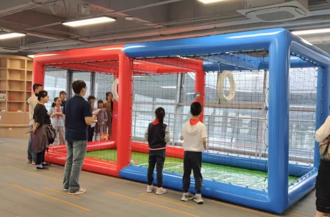 Drone football field inflatable race track frame tent flight training cage air model