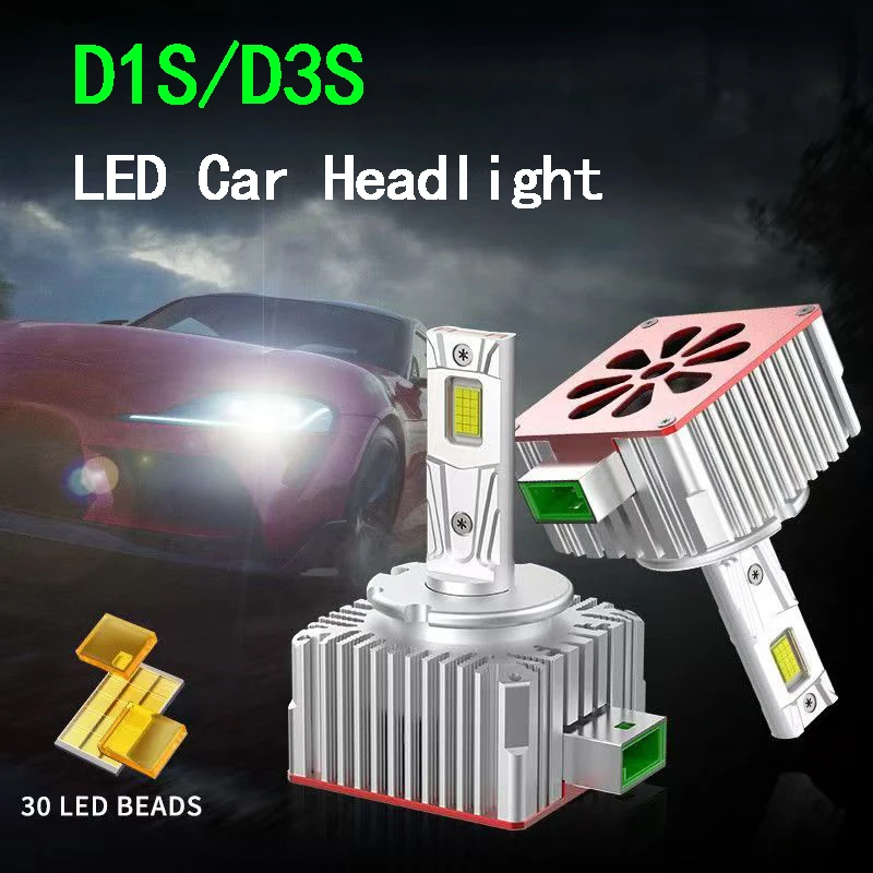 

2PCS 35W SUKIOTO Car Headlight D1S D2S D4S D3S LED Headlight Bulbs 20000LM 6000K Cold White Canbus HID To LED Bulb Plug and Play