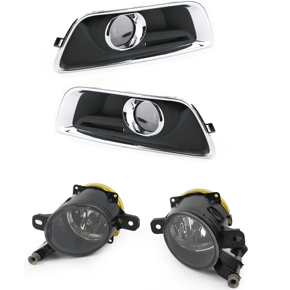 Car Fog Light Front Bumper Side Turn Signal Day Driving Lamp Bezel & Switch W/ Cover Frame Trim For Chevy MALIBU 2013-2015