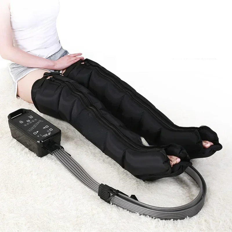 air Compression leg Massage Therapy, Recovery System: Compression Boots, Pump, and Case. Sequential masssger