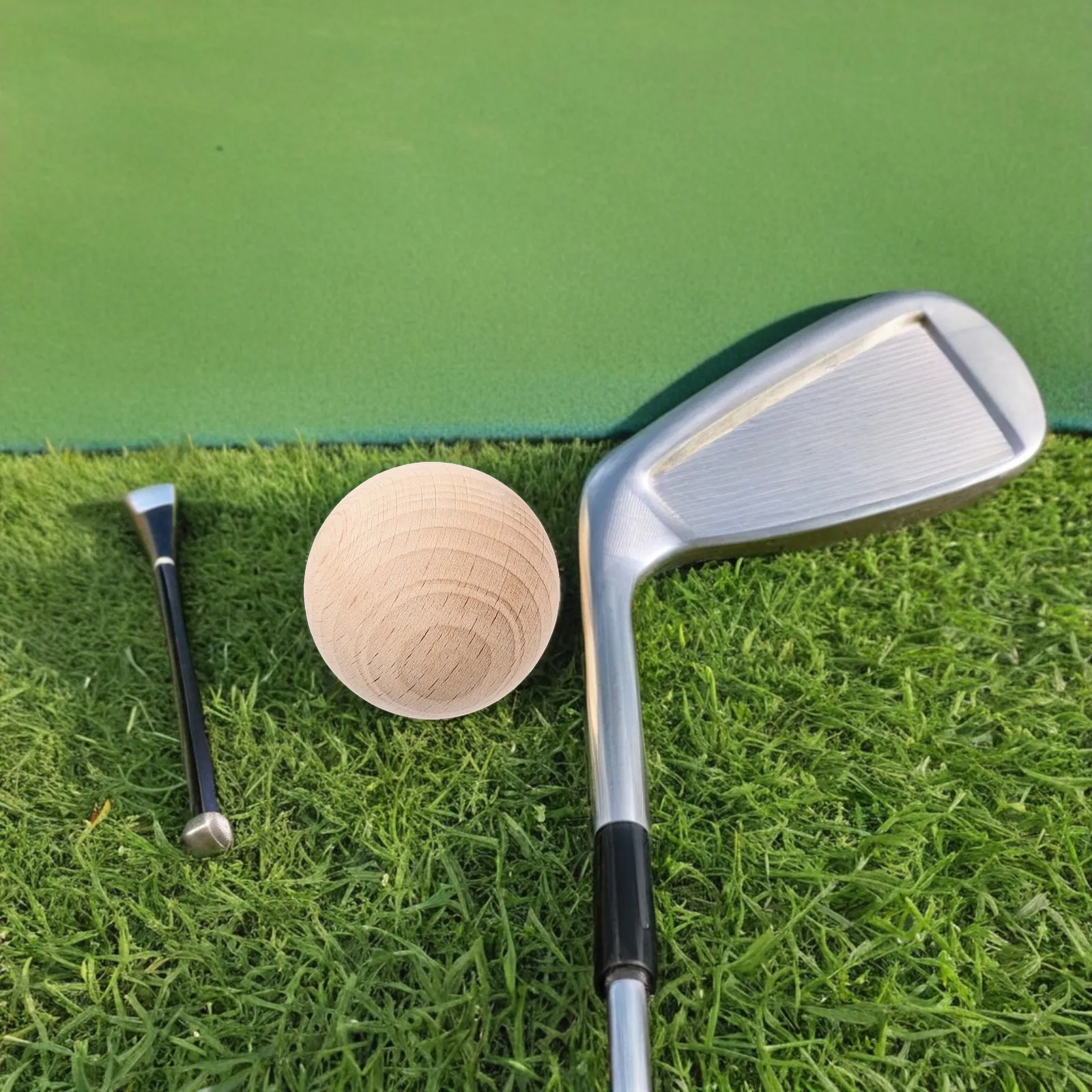 Croquet Set Lawn - 5Pcs Solid Wood Croquet Balls Lawn