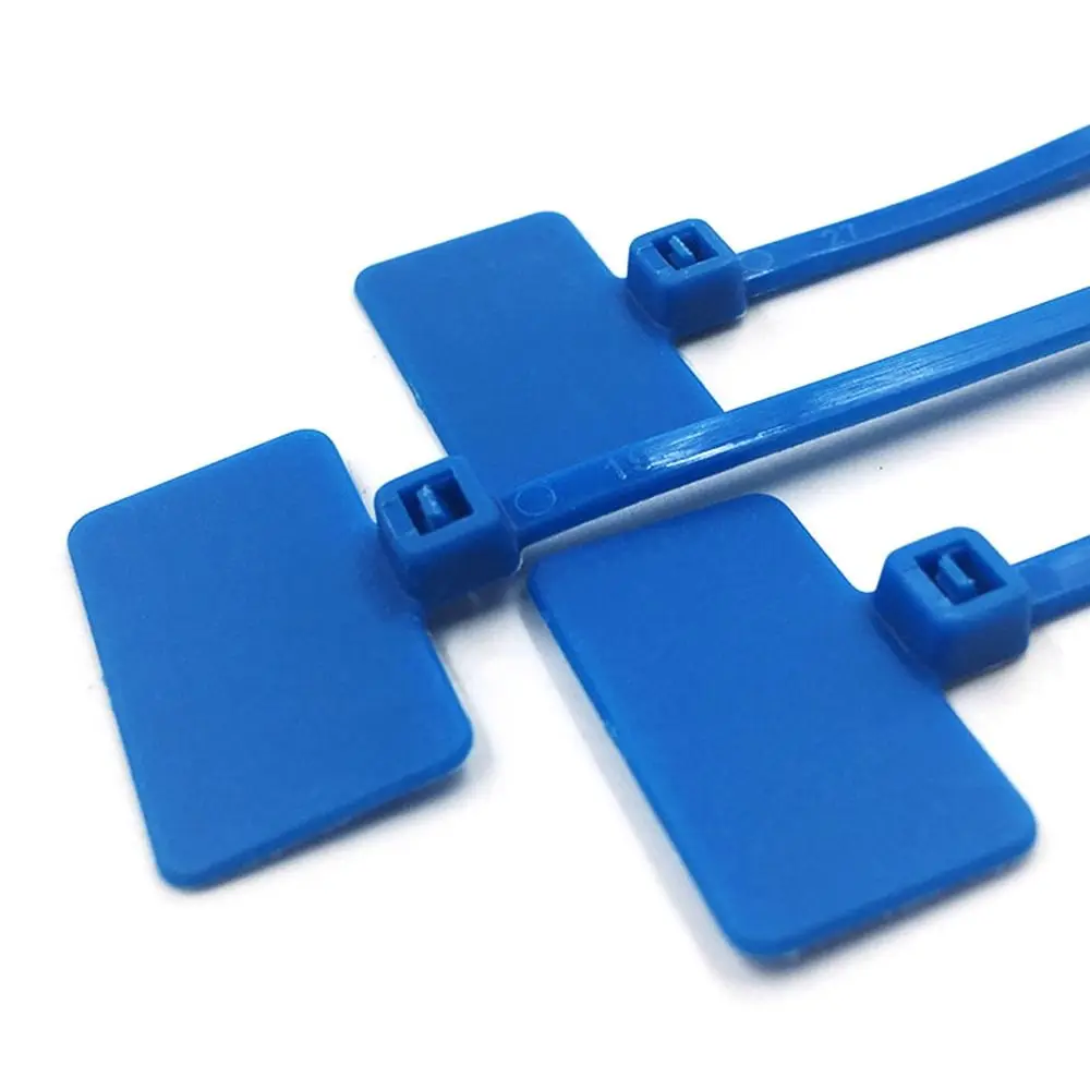 100pcs Strapping Tape Markers Mesh Wire Marker Tag Labels Cable Ties Cable Tag Nylon Ties Colorful Tag