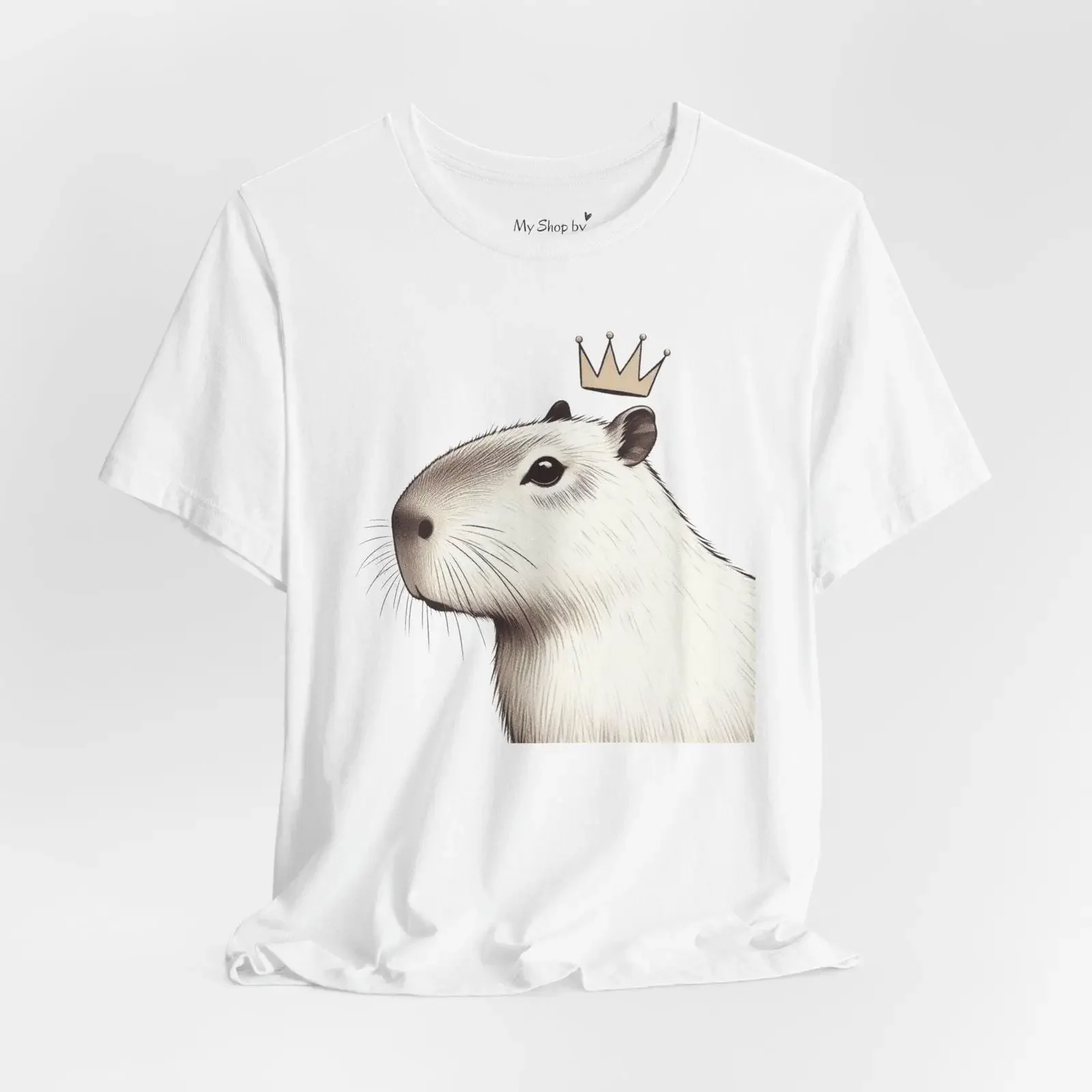 Capybara T Shirt Crown Funny RodenT for Lover vintage Washed fashion Unisex Casual homme Comfortable Versatile designer clothes