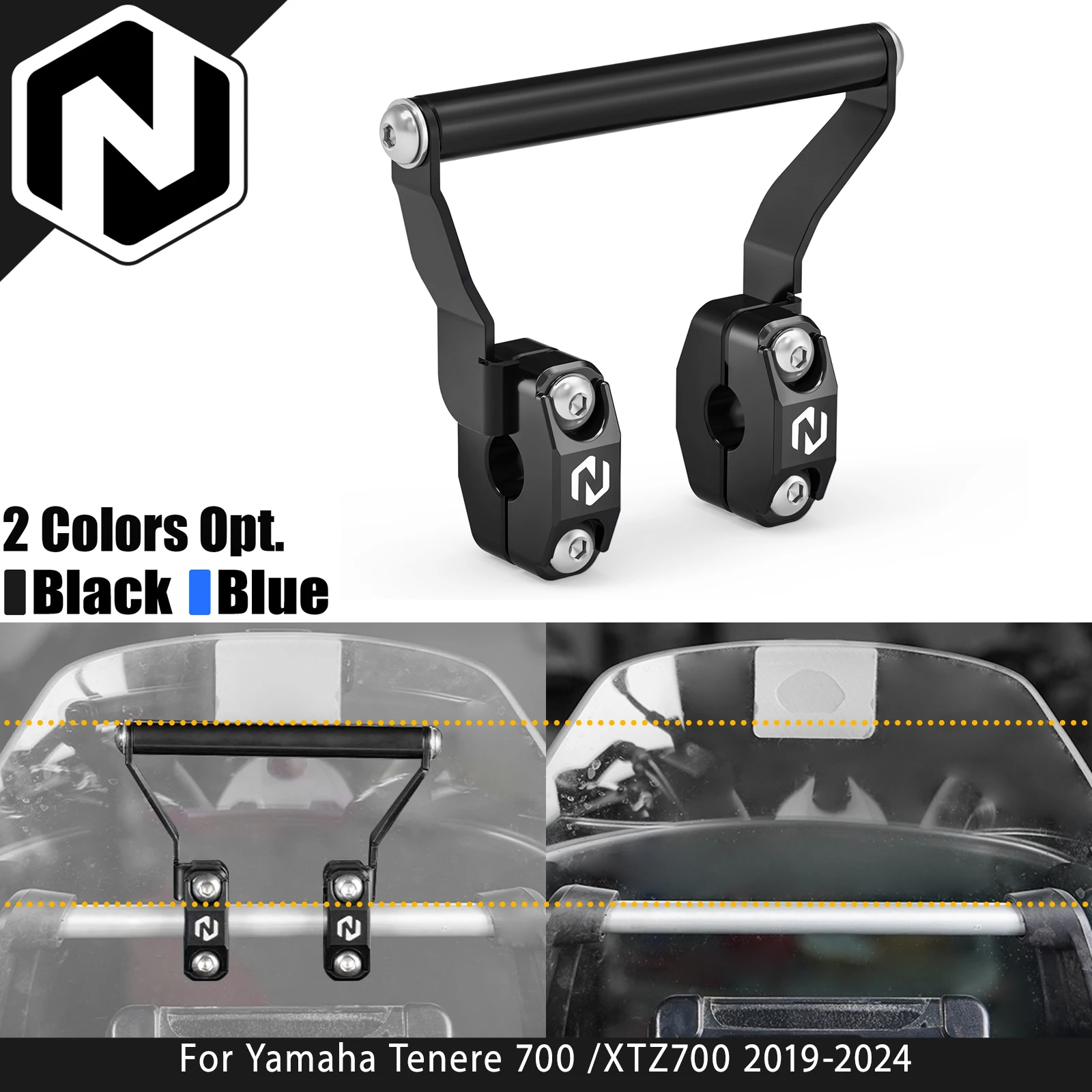 

For Yamaha Tenere 700 /XTZ700 19-24 Rally Edition Motorcycle Navigation Bracket GPS Mount Bracket For Aprilia Tuareg 660 22-24