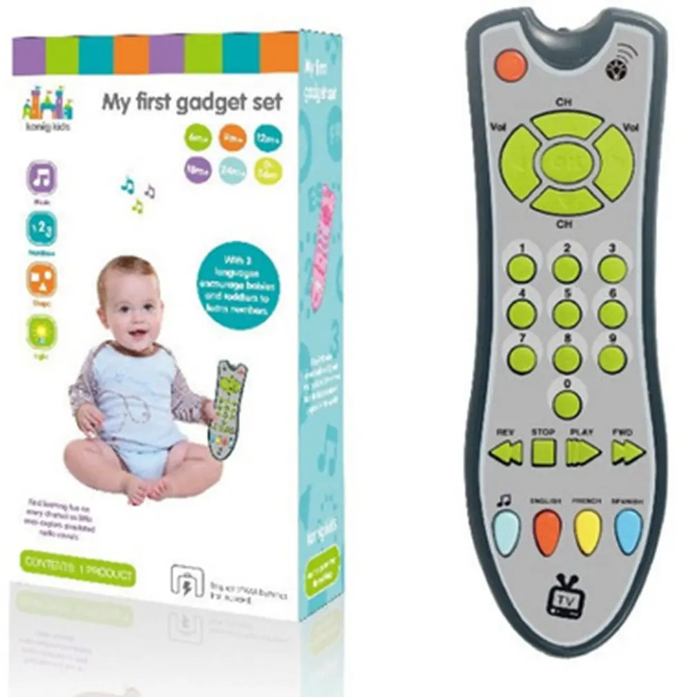 Baby Toy Music Mobile Phone TV Remote Control Early Educational Toys Electric Numbers Learning Machine Gifts For Newborn