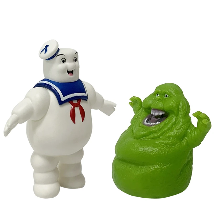 13cm Ghostbusters Anime Figure Marshmallow Ghost Action Figure Slime Green Ghost Figurine Collection Model Toy Halloween Gifts