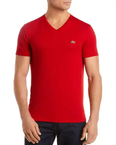 Lacoste | V-ringad t-shirt i pimabomull 10 best sales Lacoste T-shirts - №2