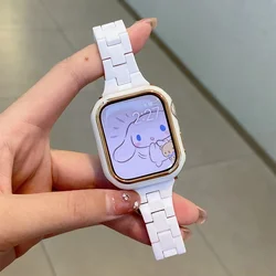 Resin slim strap for apple watch band Ultra 49mm 44mm 40mm 42mm 38 correa belt bracelet iwatch series 5 4 3 se 6 7 8 9 45mm 41mm