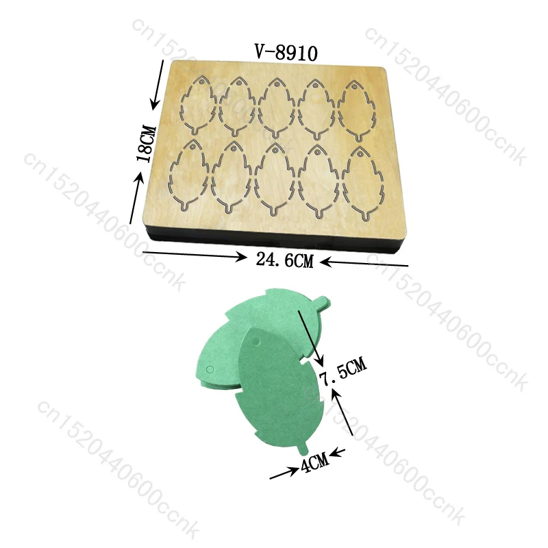 

Деревянные штампы для резки листьев для скрапбукинга, новая карточка, несколько размеров, V-8910