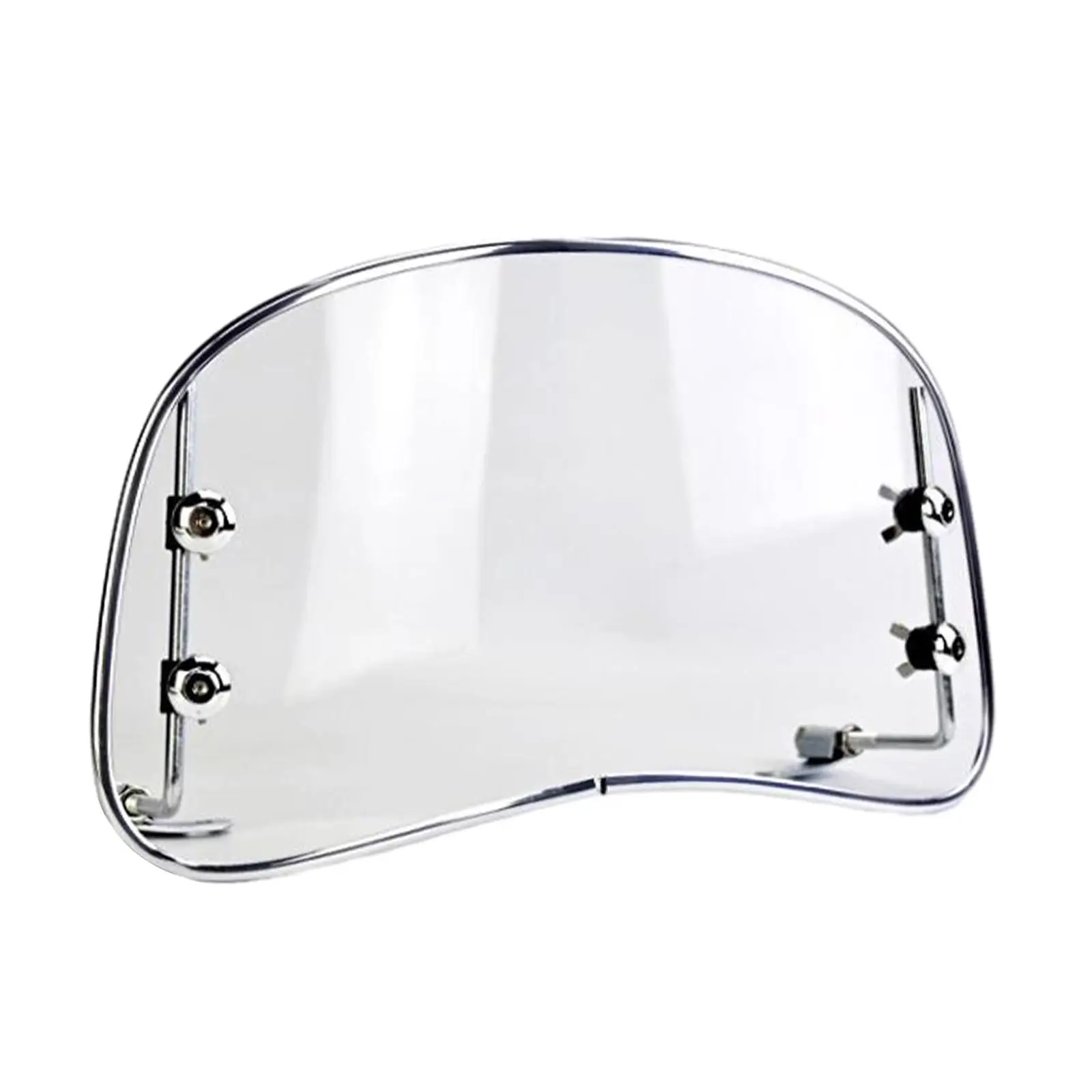Motorbike Windshield Clear Front Screen with Mounting Accessories Distance between Rear View Mirrors 30cm-42cm Sand Proof