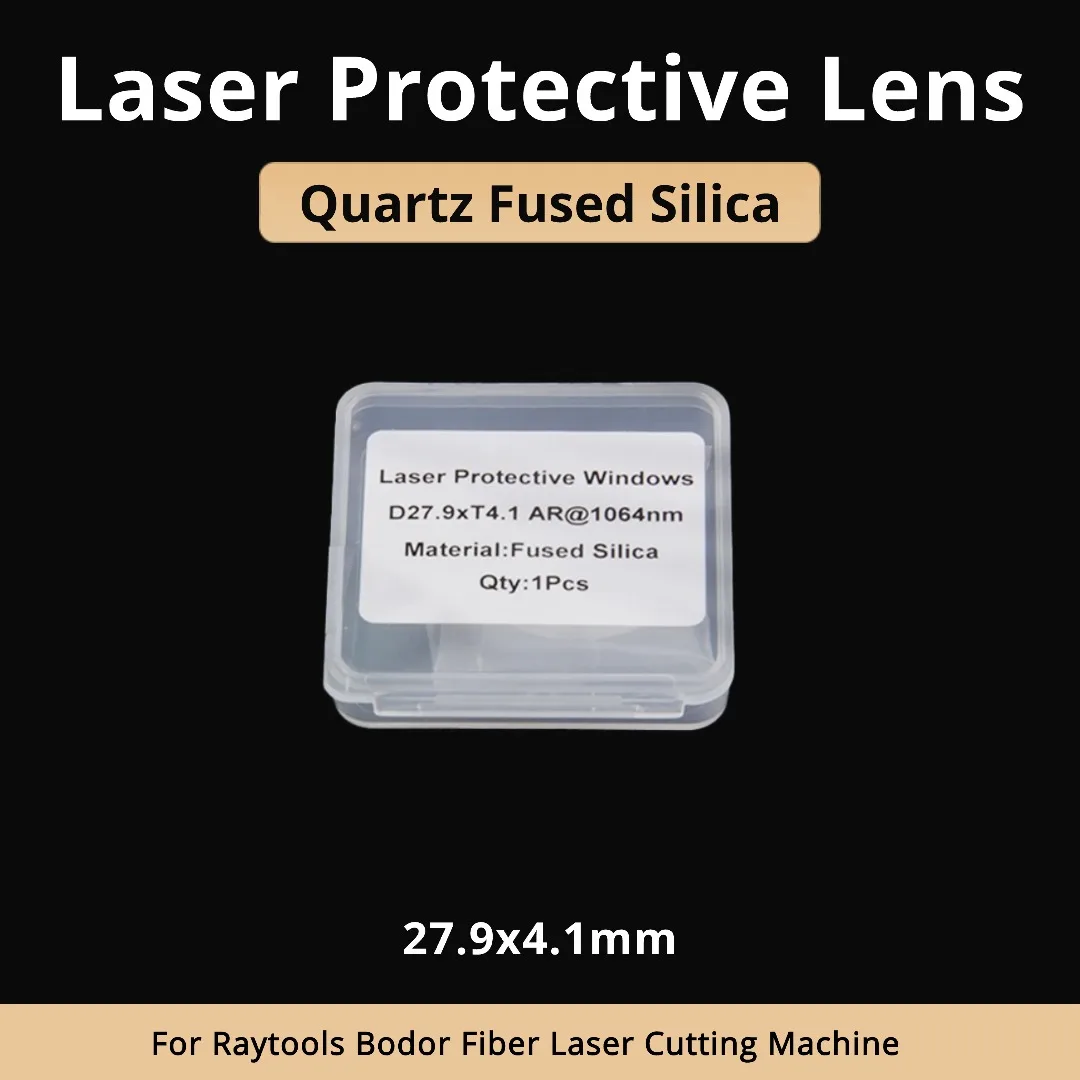 100pcs/Lot Laser Protective Windows 27.9X4.1mm Optical Lens Glass For Bodor Raytools BM111 BM110 Cutting Head 1064nm