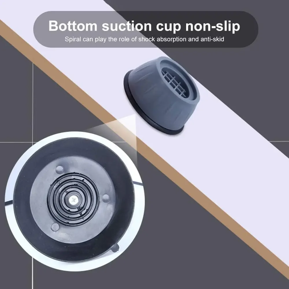 8pcs/4pcs Washing Machine Anti-Vibration Pads, Base Lifters, Moisture-Proof Refrigerator Feet, Shock Absorption Covers