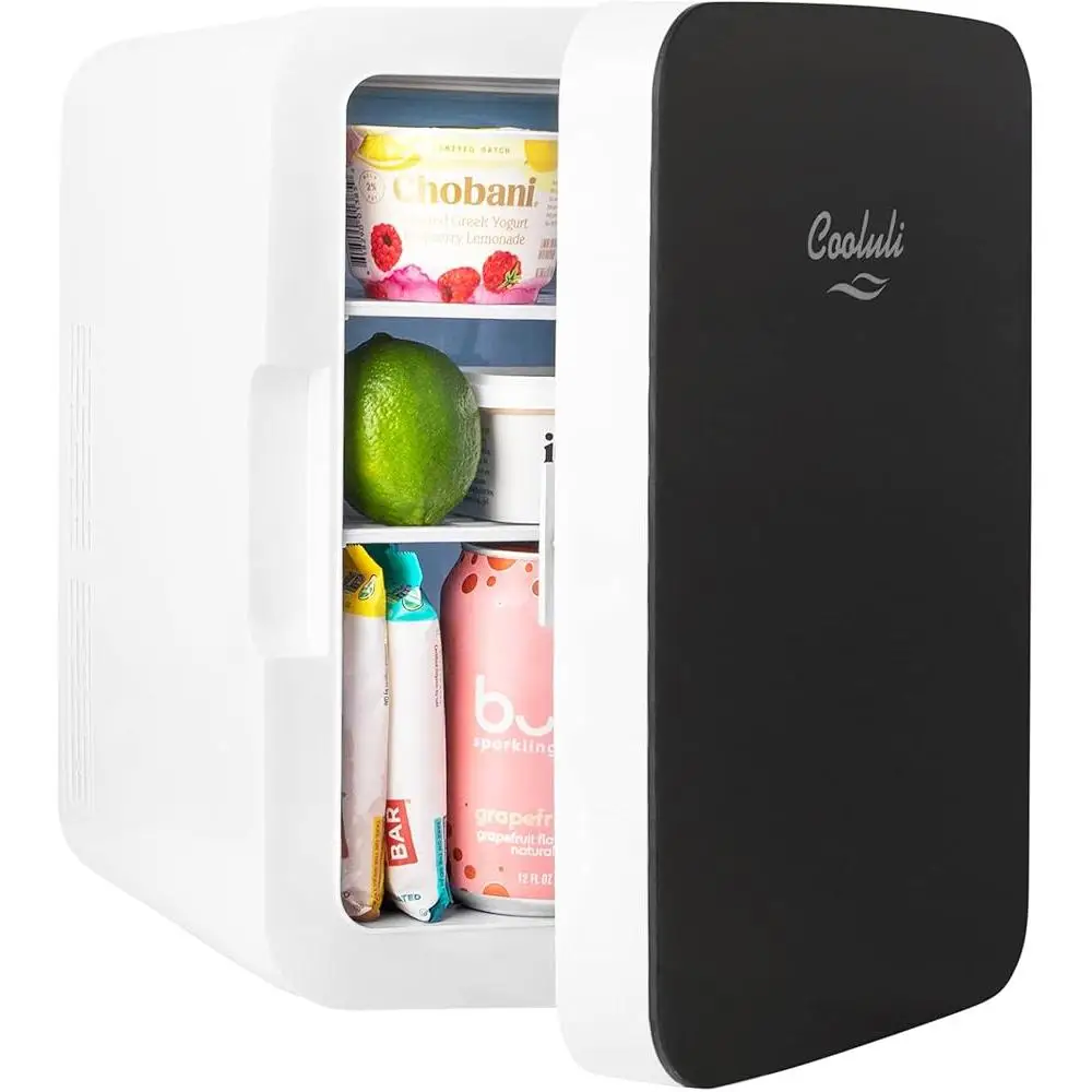 Портативный мини-холодильник, термоэлектрический охладитель, грелка 10 л, автомобиль, офис, общежитие, легкий, компактный, для хранения еды, напитков, ухода за кожей