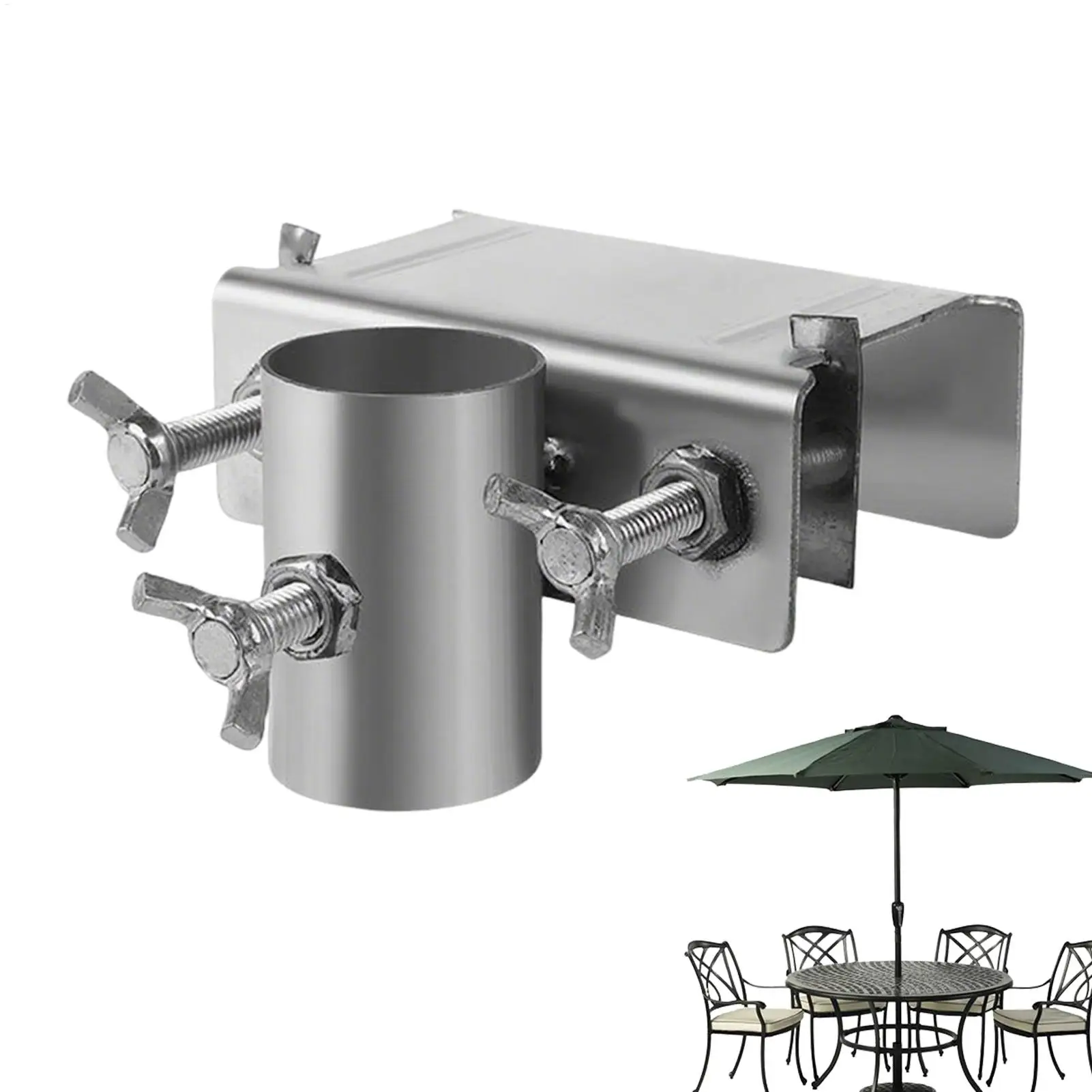 Umbrella Fixing Rack Outdoor Sun Umbrella Bracket Clip Fixing Parasol Stall Fixing Rack Outdoor Stall Umbrella Clamp