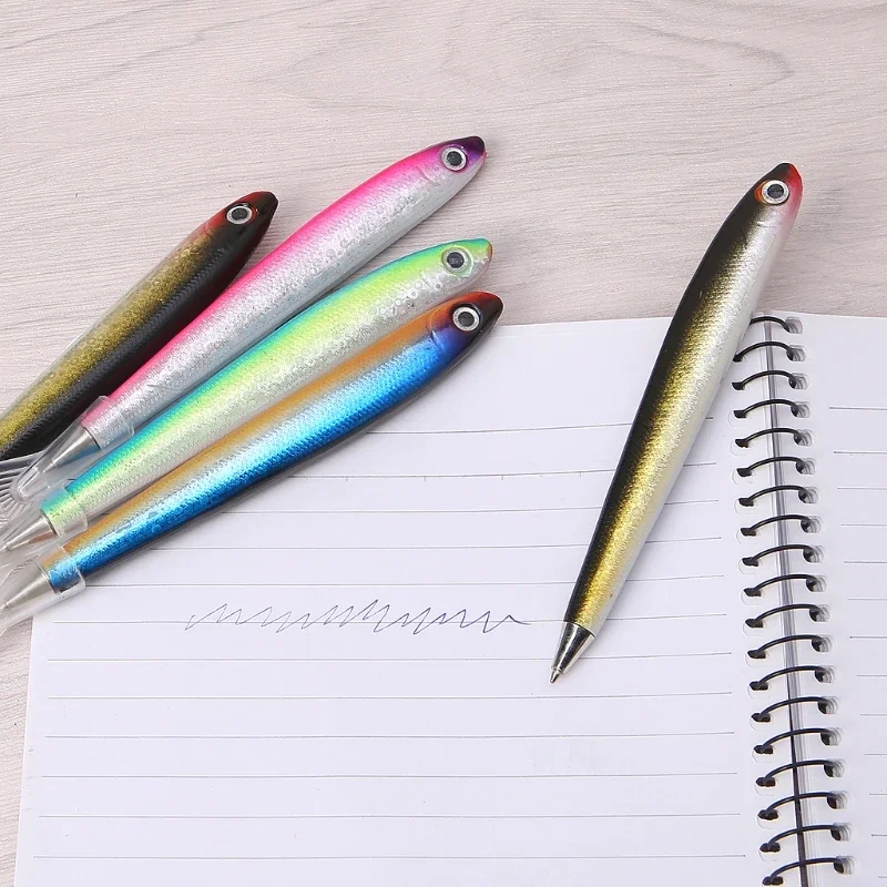 

1PC Fish-shape Design Ballpoint Pen Mini Writing Pen for School Student Teens Office Random Color