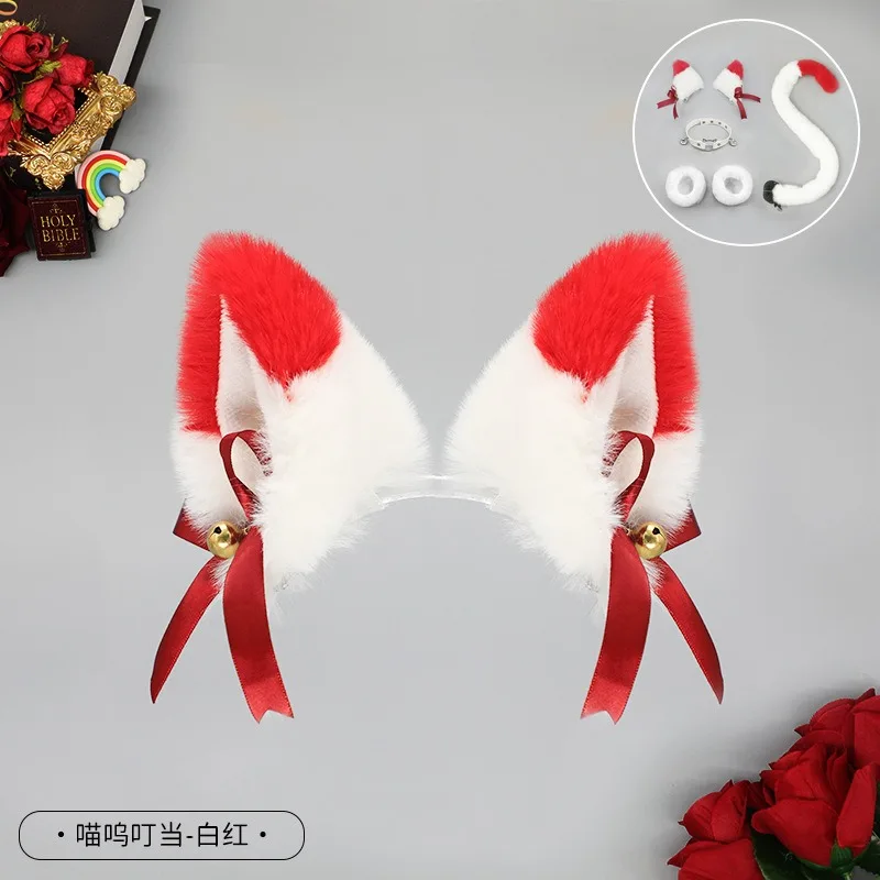 여자를위한 귀여운 고양이 귀 머리핀 여자 머리 장식 애니메이션 머리핀 머리 장식 로리타 헤어 클립 파티 코스프레 여자 헤어 액세서리