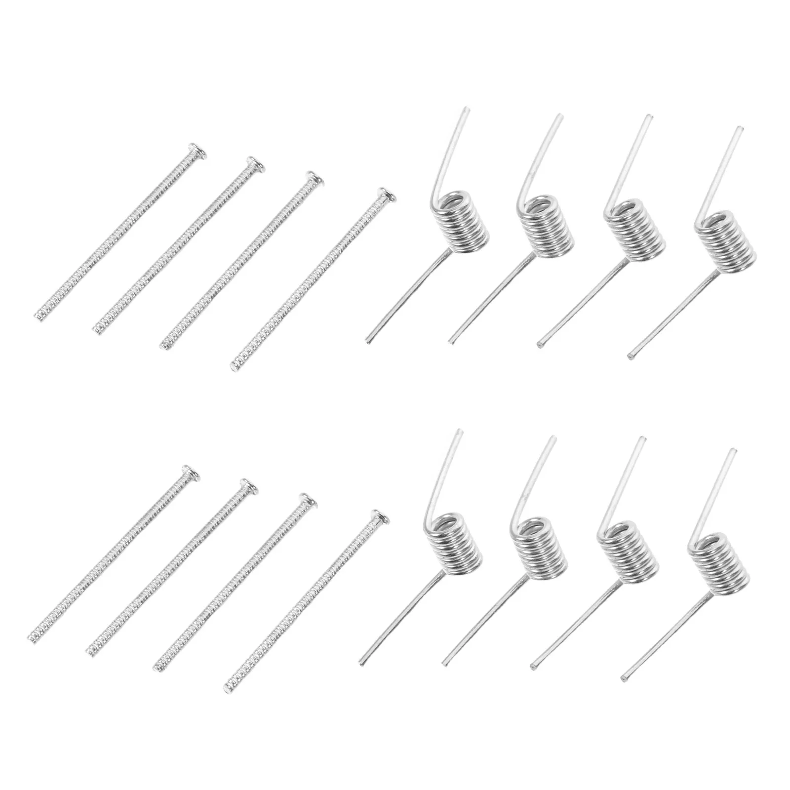

8 шт. стальных пружинных элементов V-образной формы для заколок, сменные металлические пружины для ремонта заколок, серебристые пружинные детали