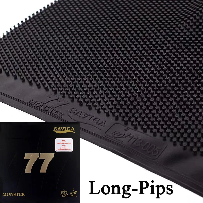 

SAVIGA 77 Monster Cured/No Cured Накладка для настольного тенниса с длинными опорами OFF+ OX, одобренная ITTF, резина для пинг-понга, хорошая в атаке и скорость