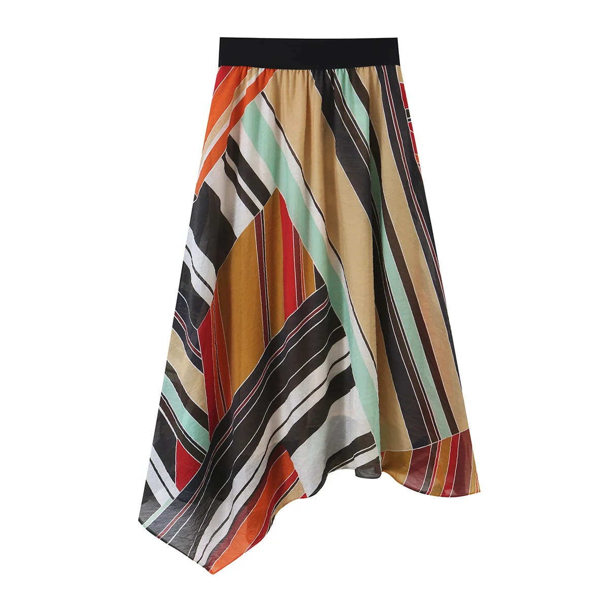 KONDALA Chic 2026 Herbst Damen Vintage-Print Anzüge Reißverschluss-Pilotenjacke + Asymmetrischer Langer Midi-Rock Modische Damen-Freizeitsets – Detail 16