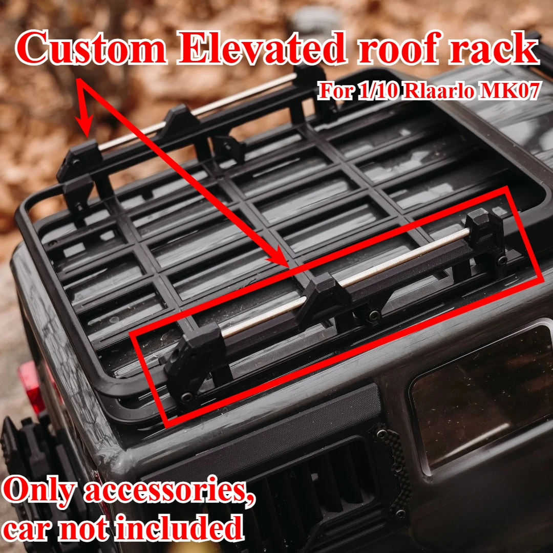 1/7 RC Off Road Crawler Custom DIY Elevated roof rack Guardrail For Rlaarlo MK07 Exterior Appearance Upgrade Tuning Accessories