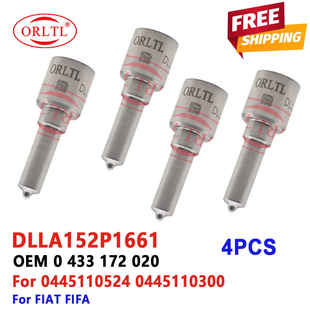 

DLLA 152P1661 Diesel Injector Nozzle DLLA 152P 1661 Nozzle Sprayer Tip 0 433 172 020 for FIAT 0 445 110 300 0 445 110 524