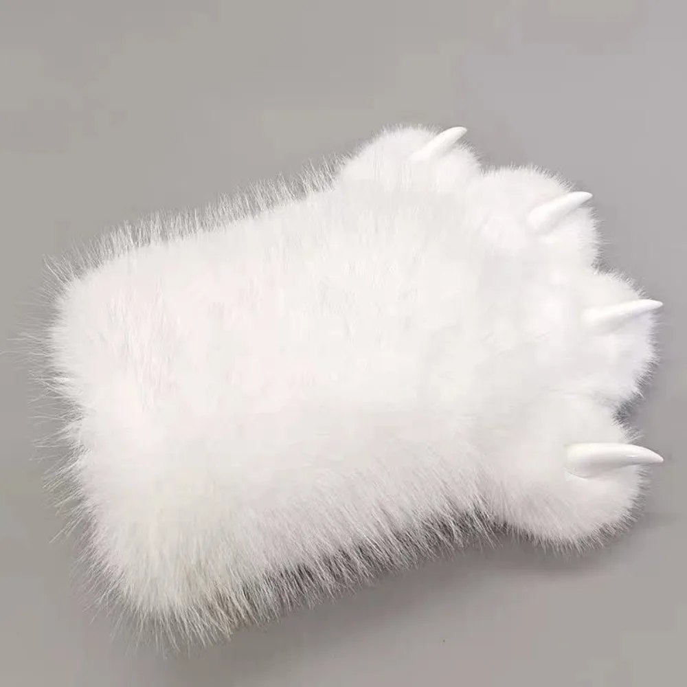 1Pc New Plush Cosplay Cat Paw Glove Squeaking Thicken Cat Claw Mittens Cartoon Animal Cosplay Glove Props
