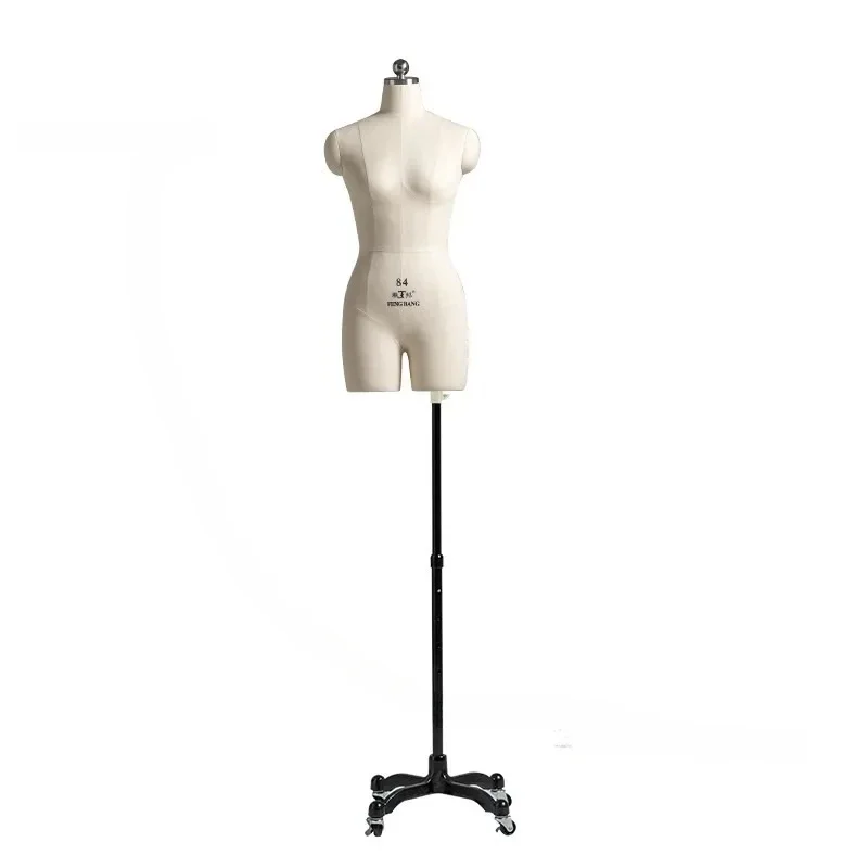 PU Foam Body Female Mannequins Set Up Cotton Fabric Mannequin for Clothing Design Dress Display Stand Can Be Pined Model