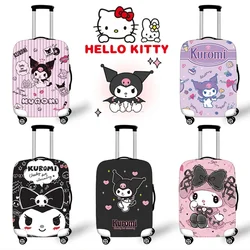 Hello Kitty Kuromi Travel Suitcase Protective Cover Cartoon Luggage Elastic Dust Cover Apply To 18''-32'' Suitcase Accessories