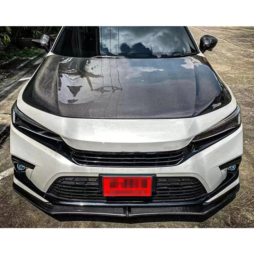 High Quality Carbon Fiber Front Engine Bonnet Hood For Honda Civic 11th 2021 2022 2023 2024 100% tested well